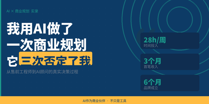 我用AI做了一次完整的商业规划：它不只是工具，更像一个会怼人的合伙人 - 知乎