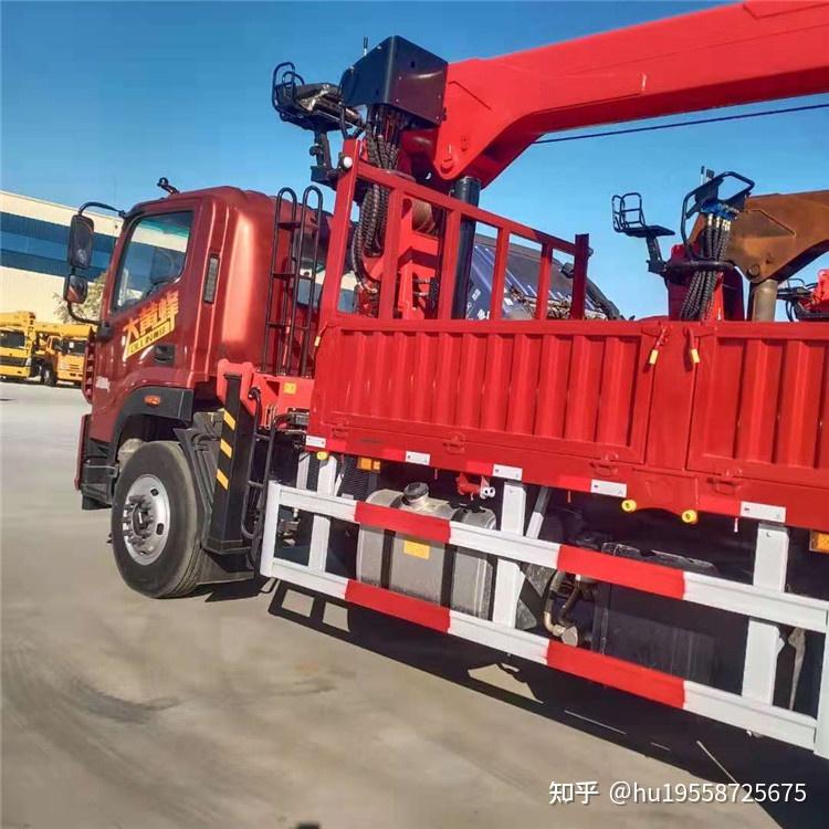 福田8吨随车吊 加装随车起重机 平板式货箱改装