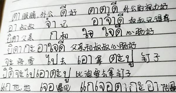 泰语翻译通：零基础学泰语——泰语字母书写顺序大全-手写体配视频+动图，一定要收藏保存 - 知乎