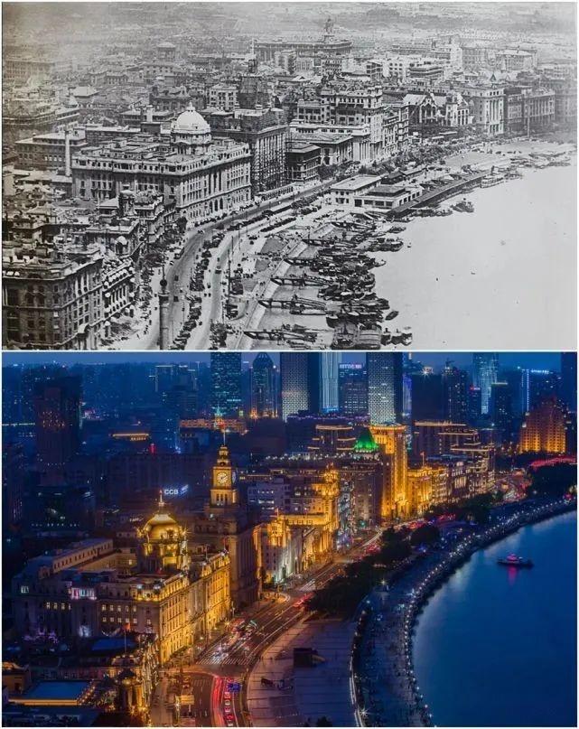 30张今昔对比照,感受岁月变迁的震撼!每一张都是历史的缩影