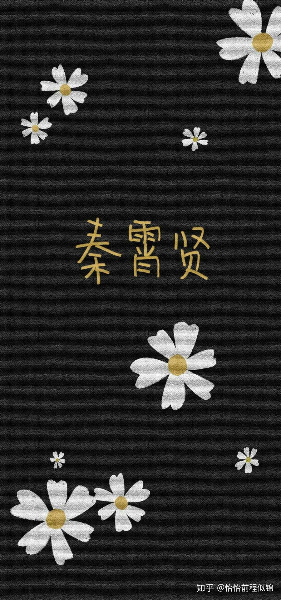 有秦霄贤的文字壁纸吗