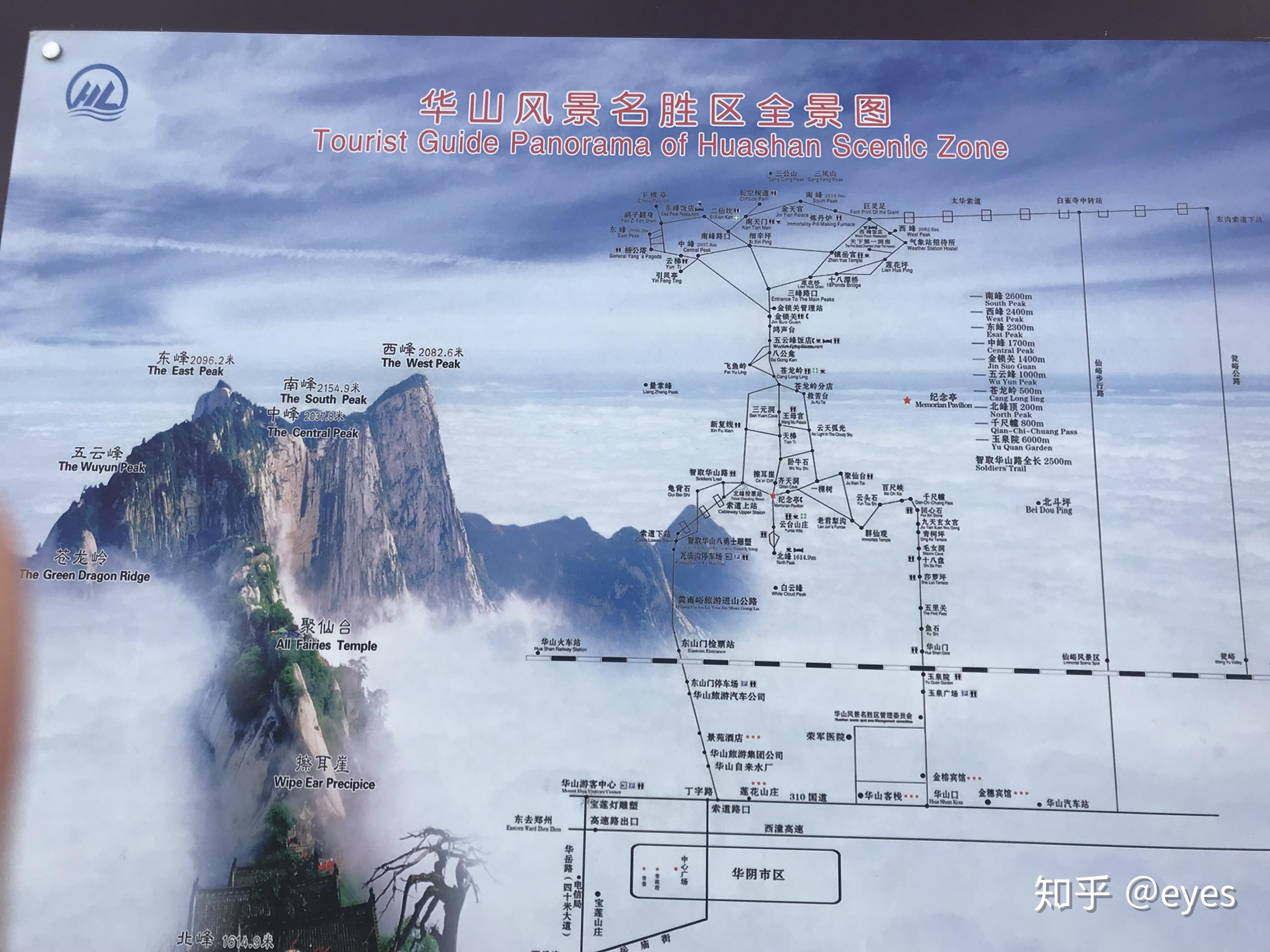 九华山在哪里全景图图片