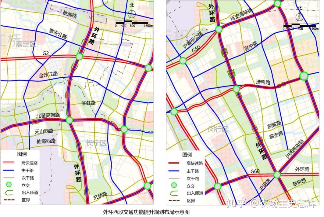 上海外環s20西段交通功能提升工程專項規劃公示約18km桃浦路至莘朱路