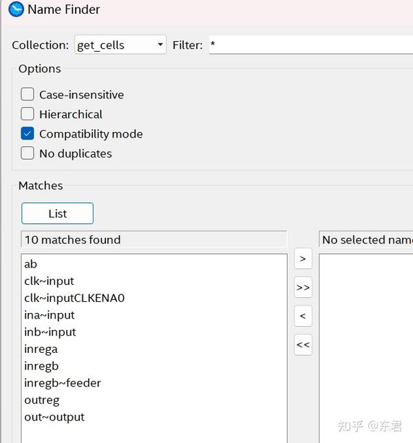 FPGA时序分析学习07_Node Name_Finder功能使用 知乎