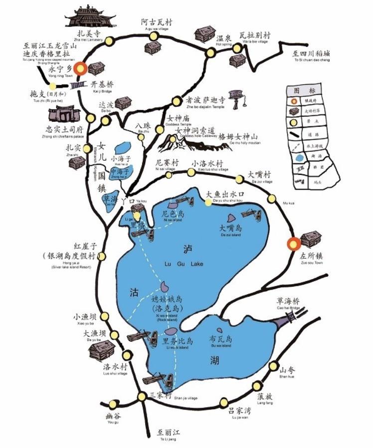 建议丽江到泸沽湖包车环湖的游玩时间规划2至3天,泸沽湖的四季变化,各