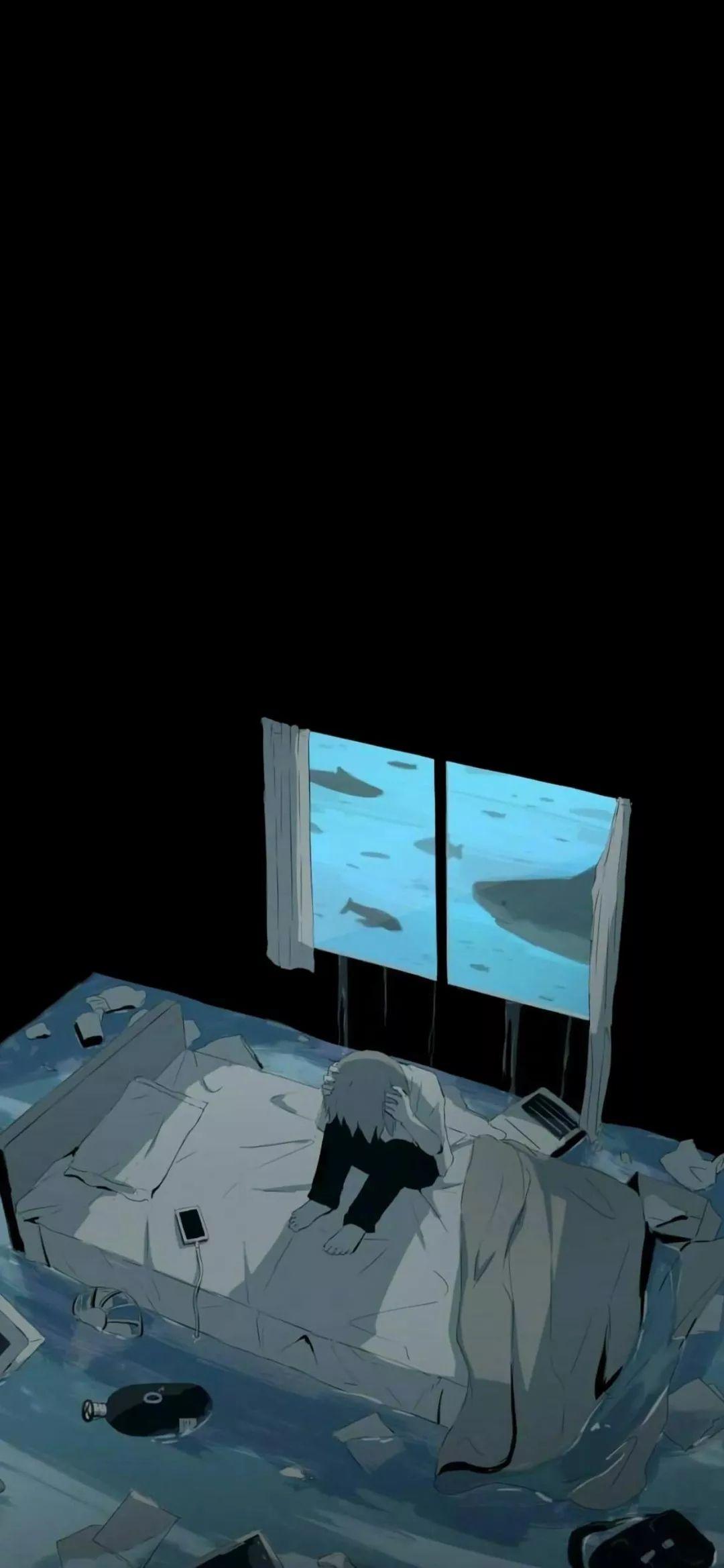 有什么黑色系但是又不压抑的壁纸吗