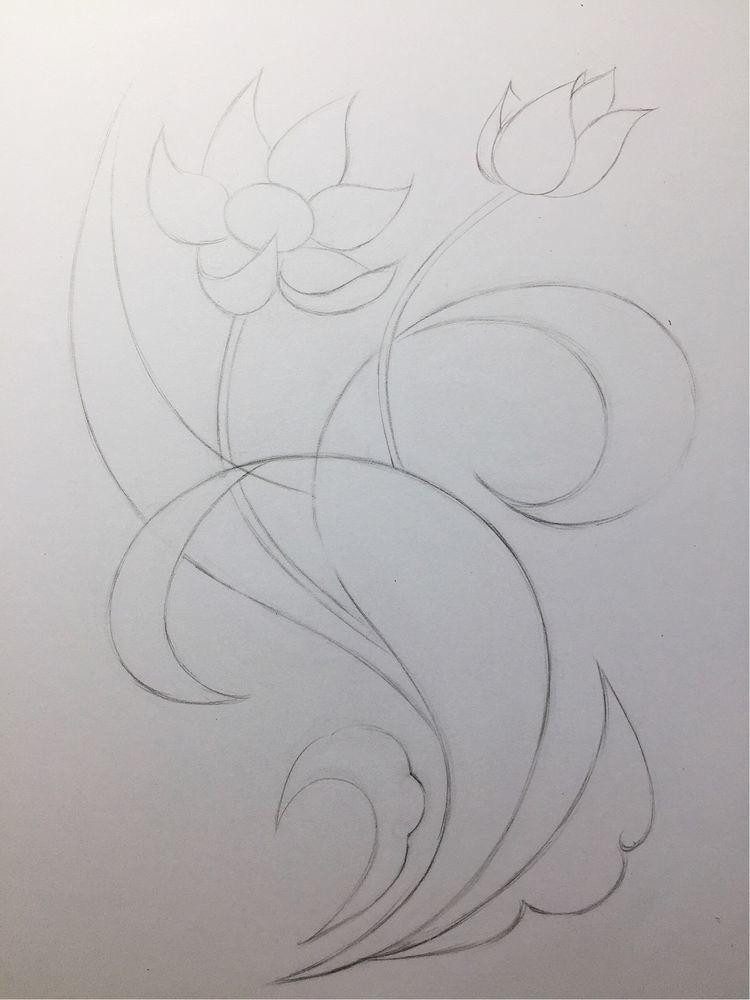 10枝凤尾花让你笔触流畅舒服,画画入门教程