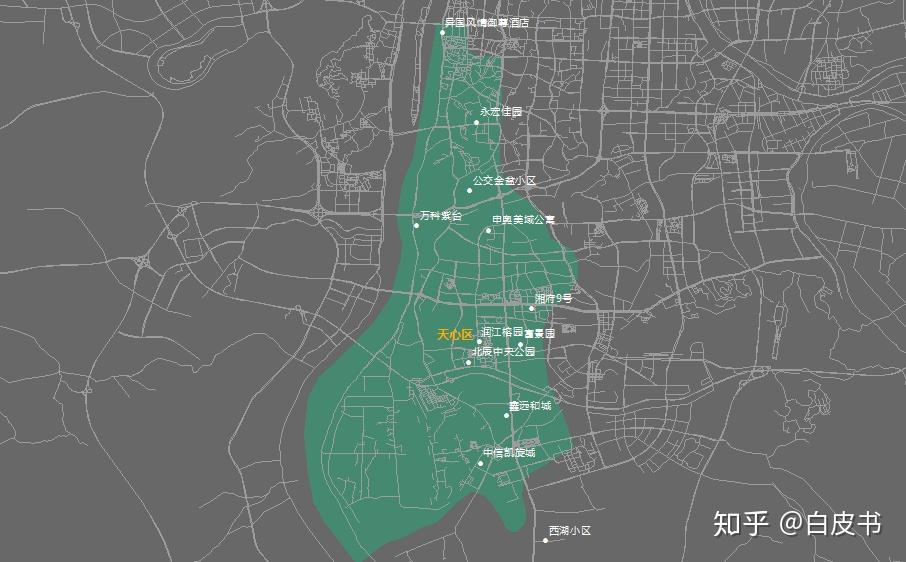 长沙市确诊病例分布-2020年2月7日