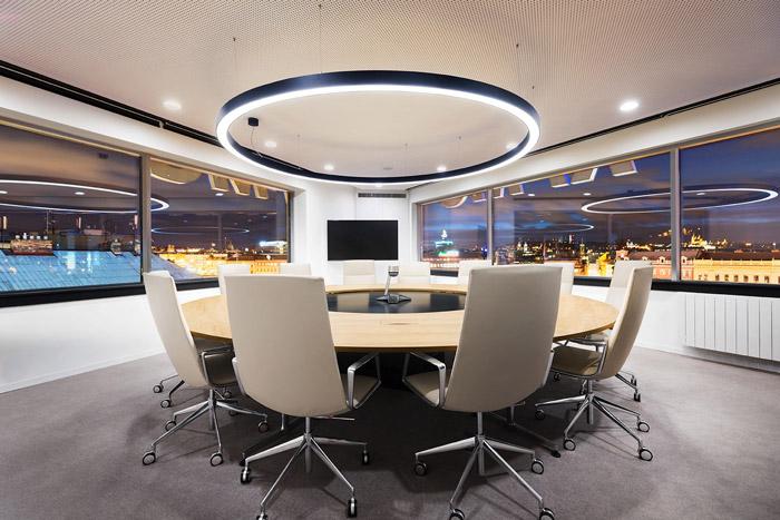 公司会议室装修设计面积大小和会议室装修效果图 知乎