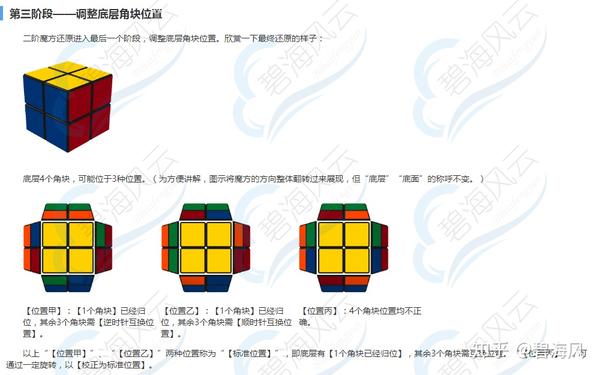 二阶魔方教程v2 2 02 02 碧海风云 知乎