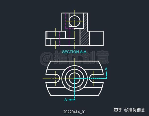 机械制图半剖视图图片
