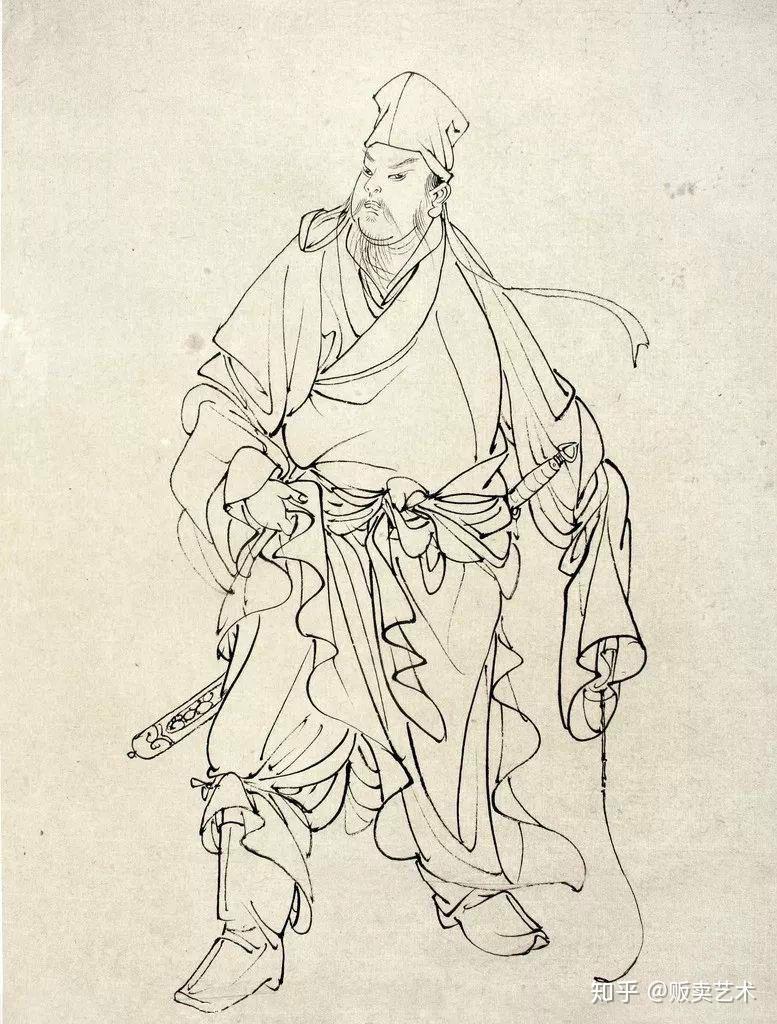 蔡岚,国画人物白描 - 知乎