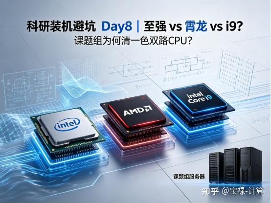 Day8：至强、AMD霄龙、i9怎么选？课题组仿真机清一色双路CPU真相