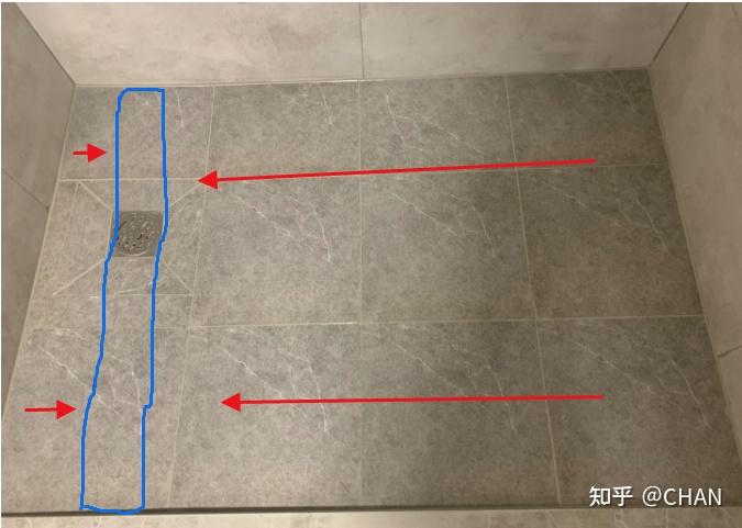 卫生间地砖坡度图解图片