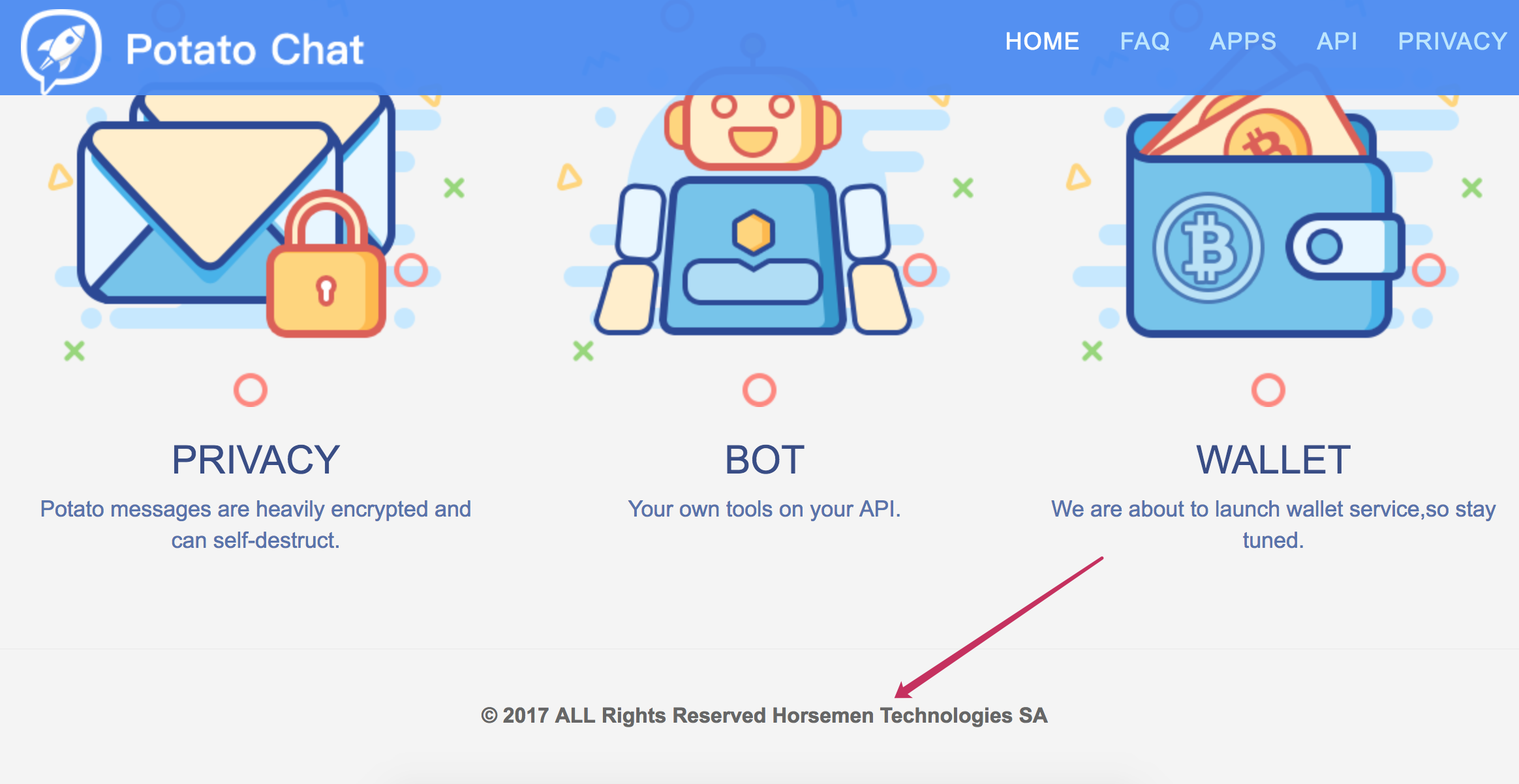 potatochat没有任何公司信息各别下载平台上注明国产软件信息安全否