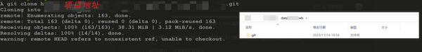 git clone时提示warning: remote HEAD refers to nonexistent ref, unable to ...