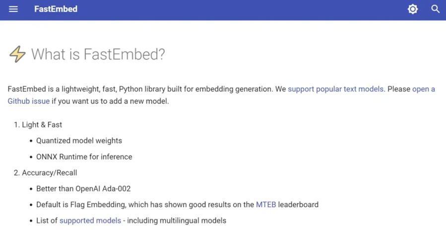 Python Fastembed Logo 9 个 Python 程序员还不知道的 AI 大模型开源库 - 知乎