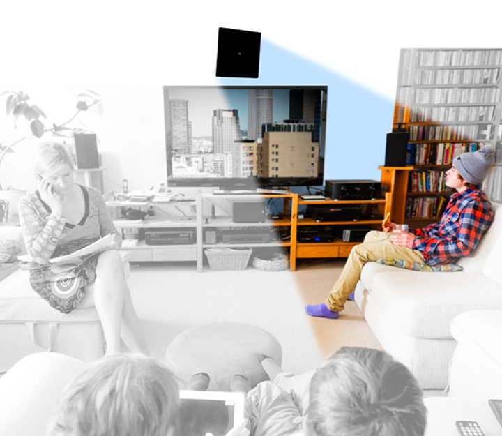 noveto 研发的「sound beaming」技术,是声频定向传播技术的一种,又被