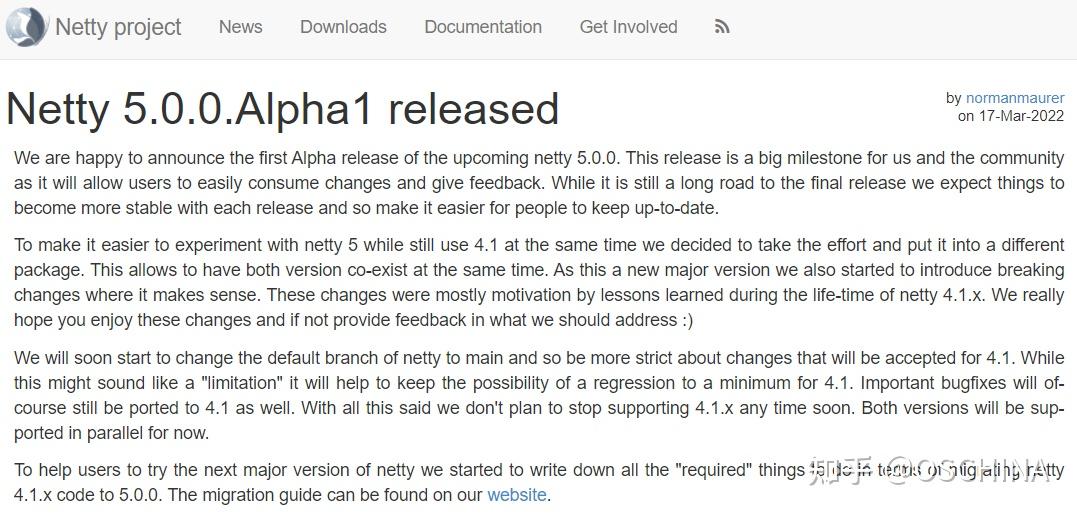 Netty 5.0.0.Alpha1 发布 - 知乎
