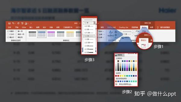 ppt表格样式