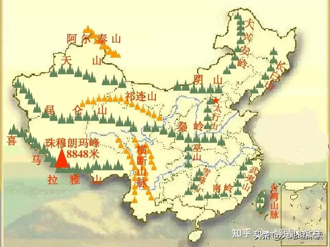 秦岭地理位置图图片