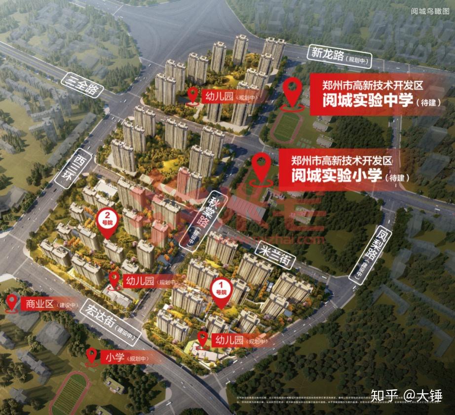 郑州高新区楼盘对比西三环沿线钱隆城vs东原阅城