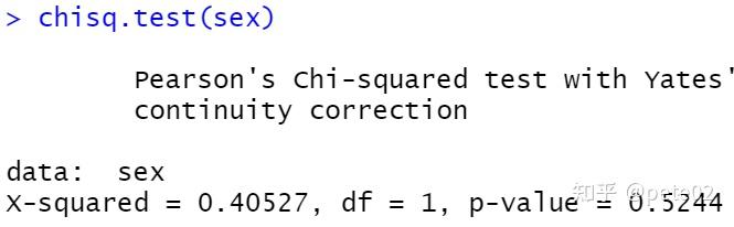 使用R语言进行卡方检验（chi square test） - 知乎