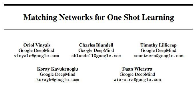 Matching networks for one shot learning - 知乎