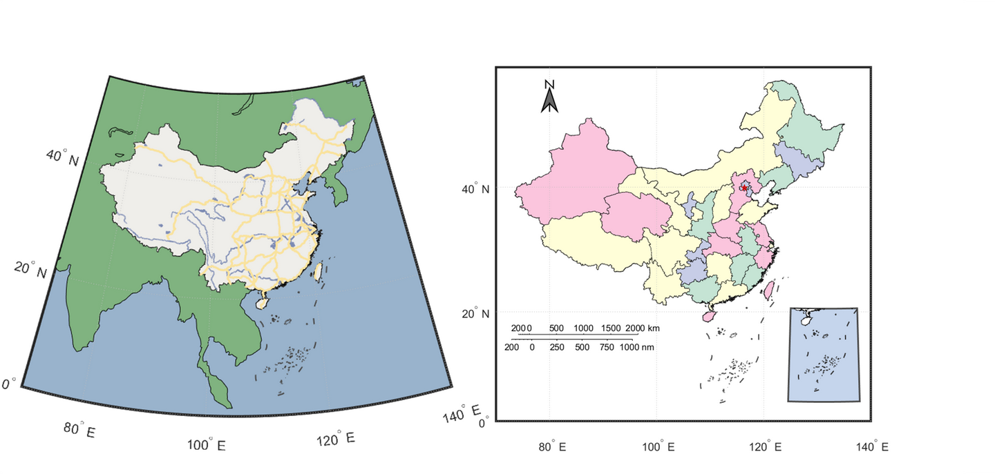 MATLAB 中国地图绘制 知乎