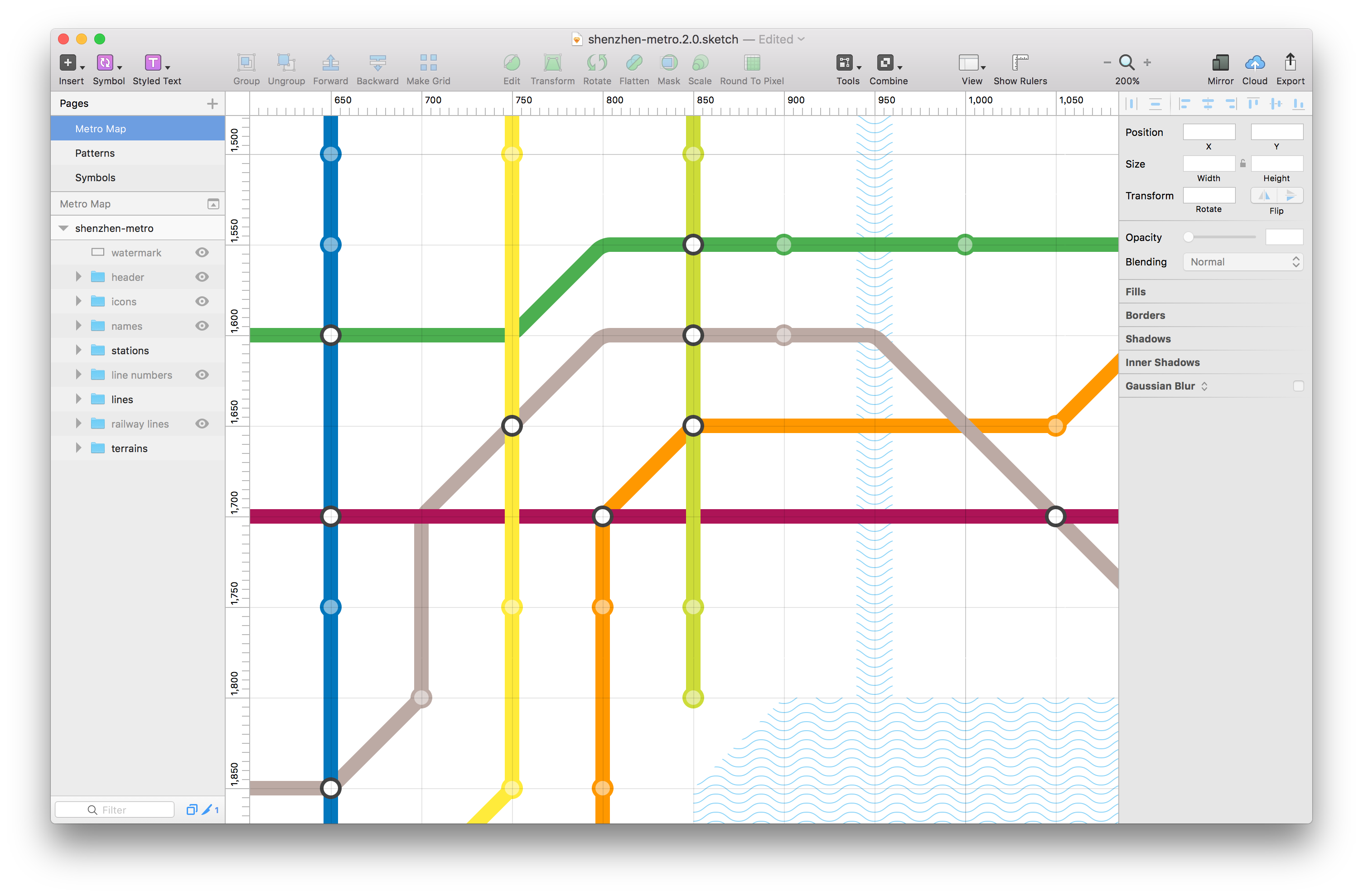 画地铁线路图的软件图片