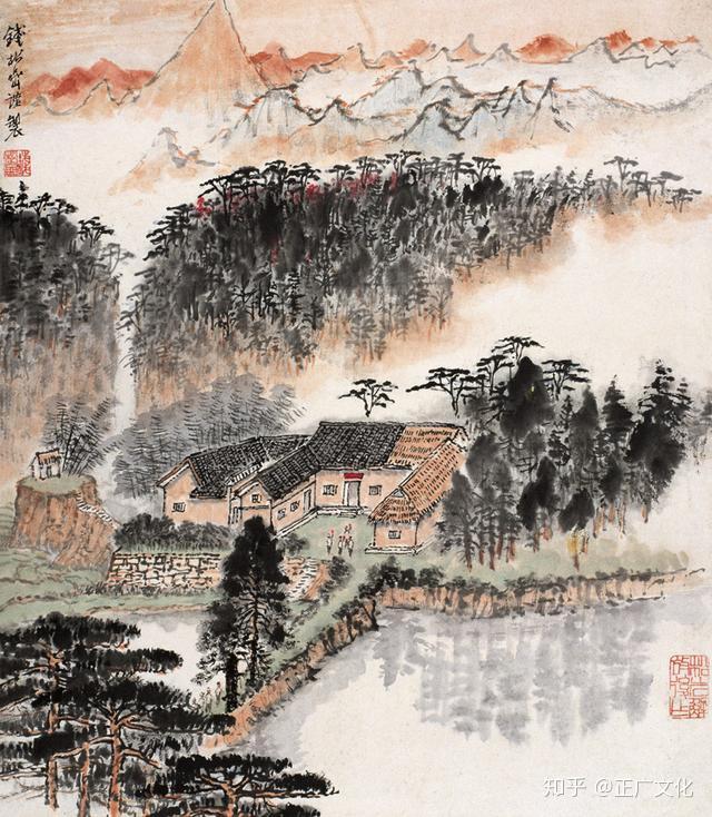 用画笔歌颂新时代钱松喦的“红色”山水- 知乎