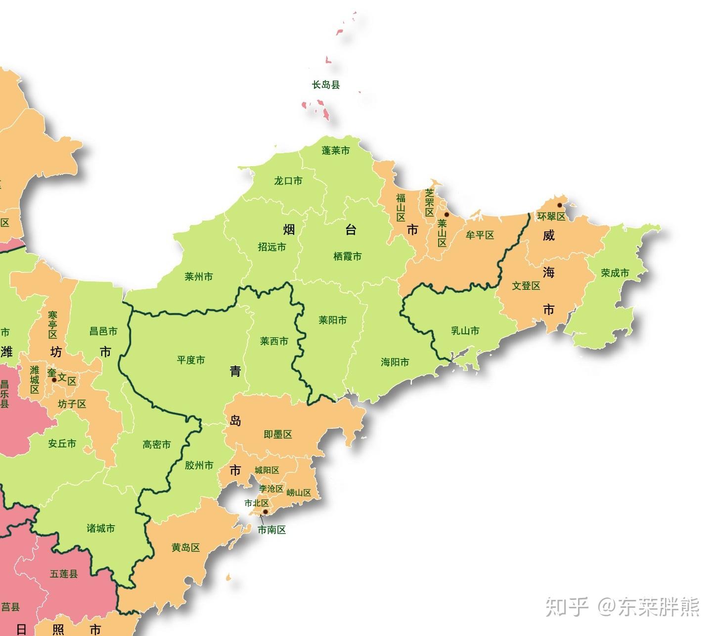 膠東半島歷史地圖(九):新中國 - 知乎