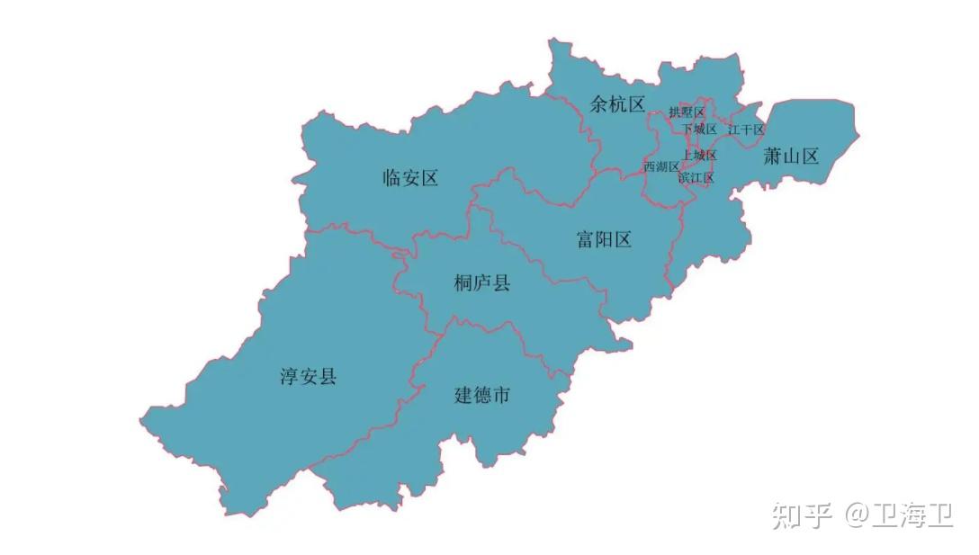 杭州市区地图