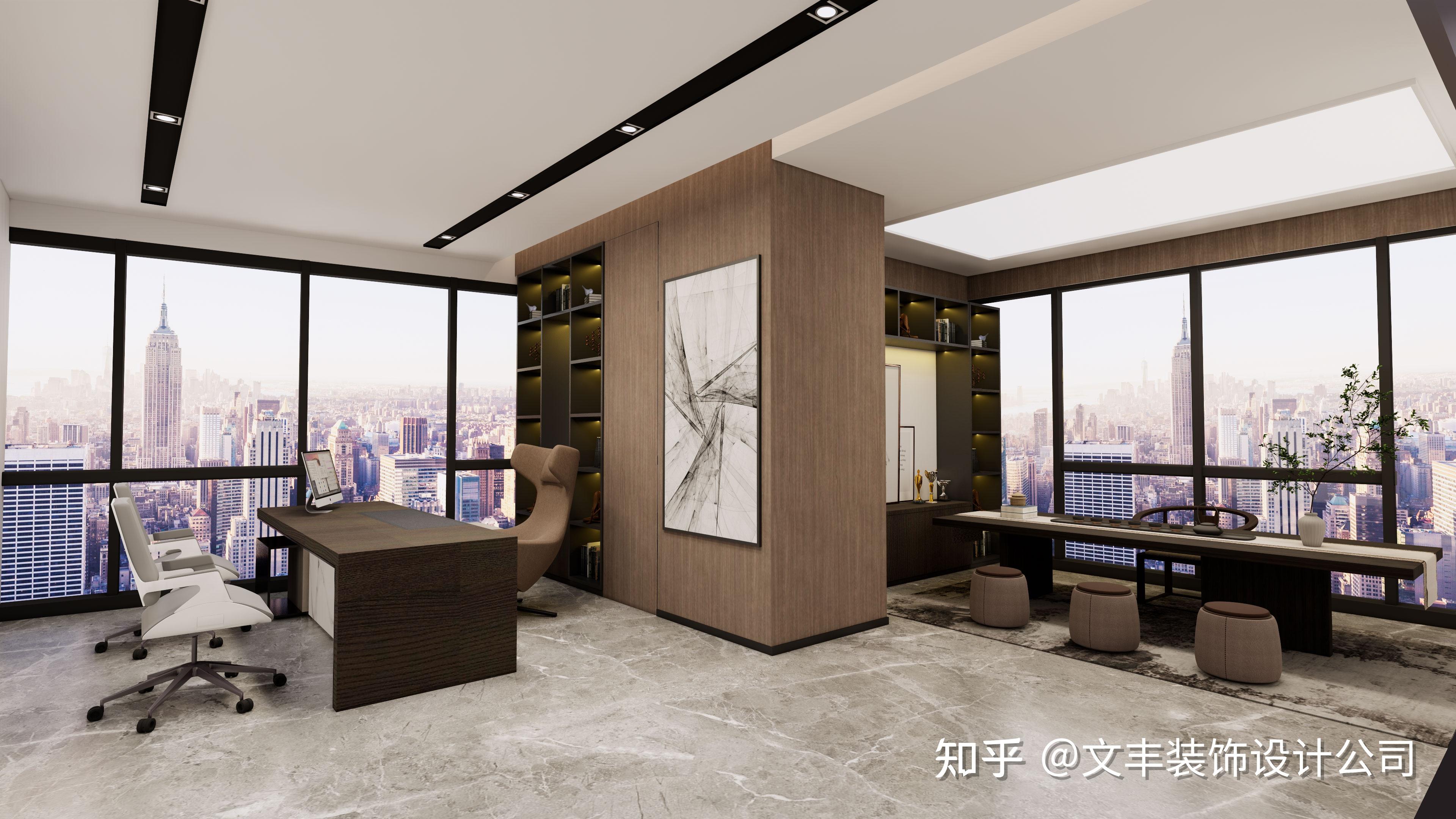 老板、董事长、总经理办公室空间设计效果图免费分享(100套) - 知乎