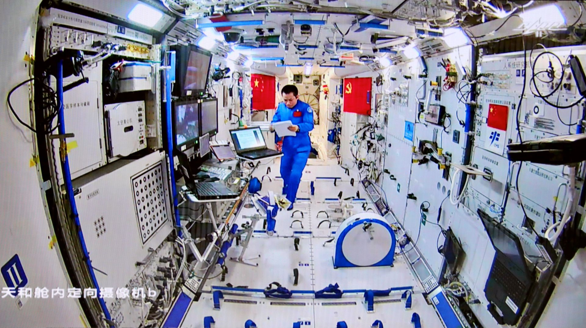 中国空间站内部的图片图片