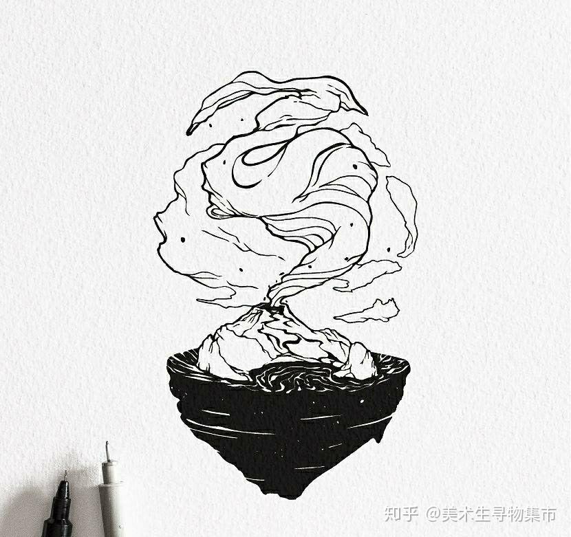 黑白裝飾畫