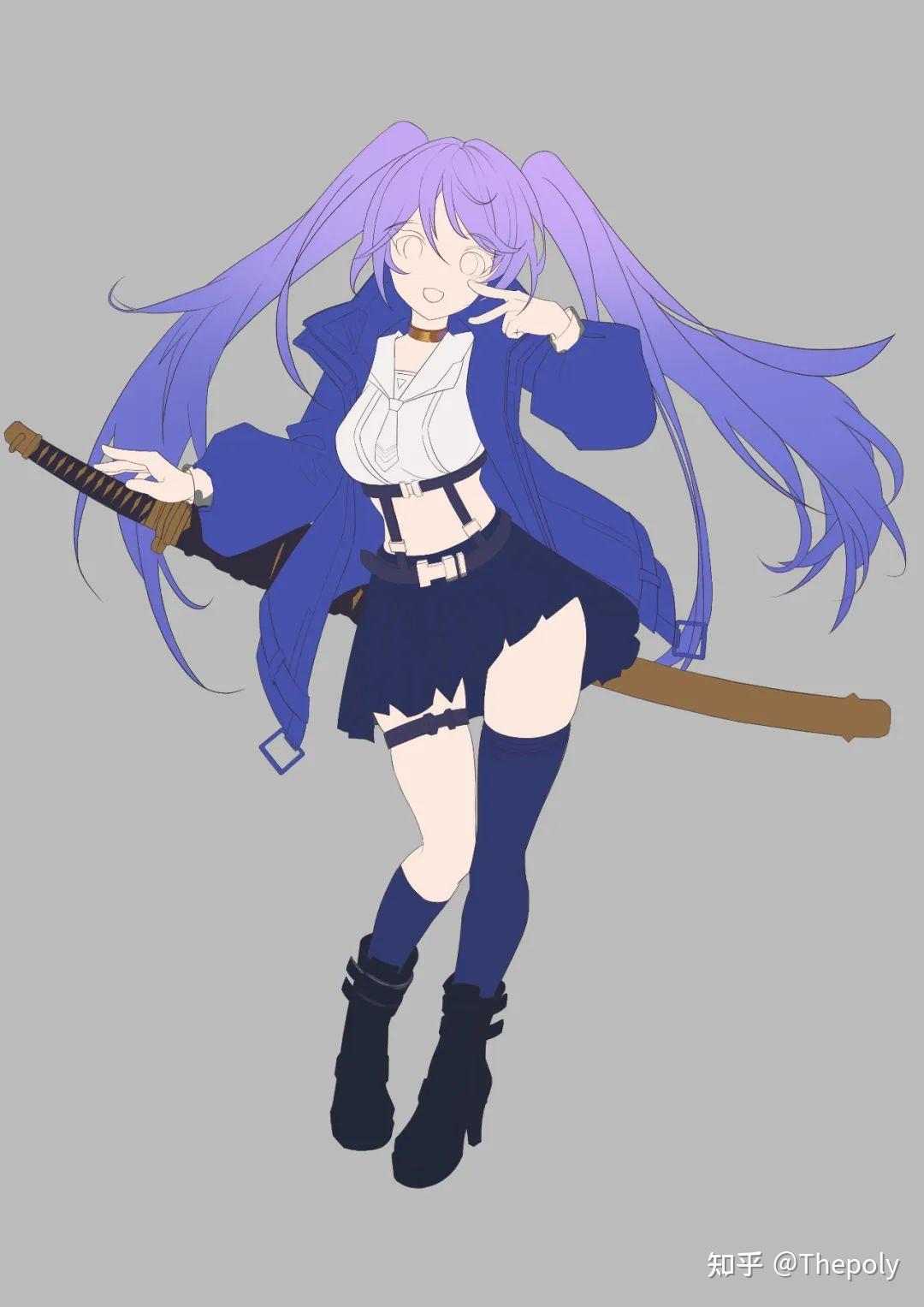 青椒原画二次元角色绘画分享