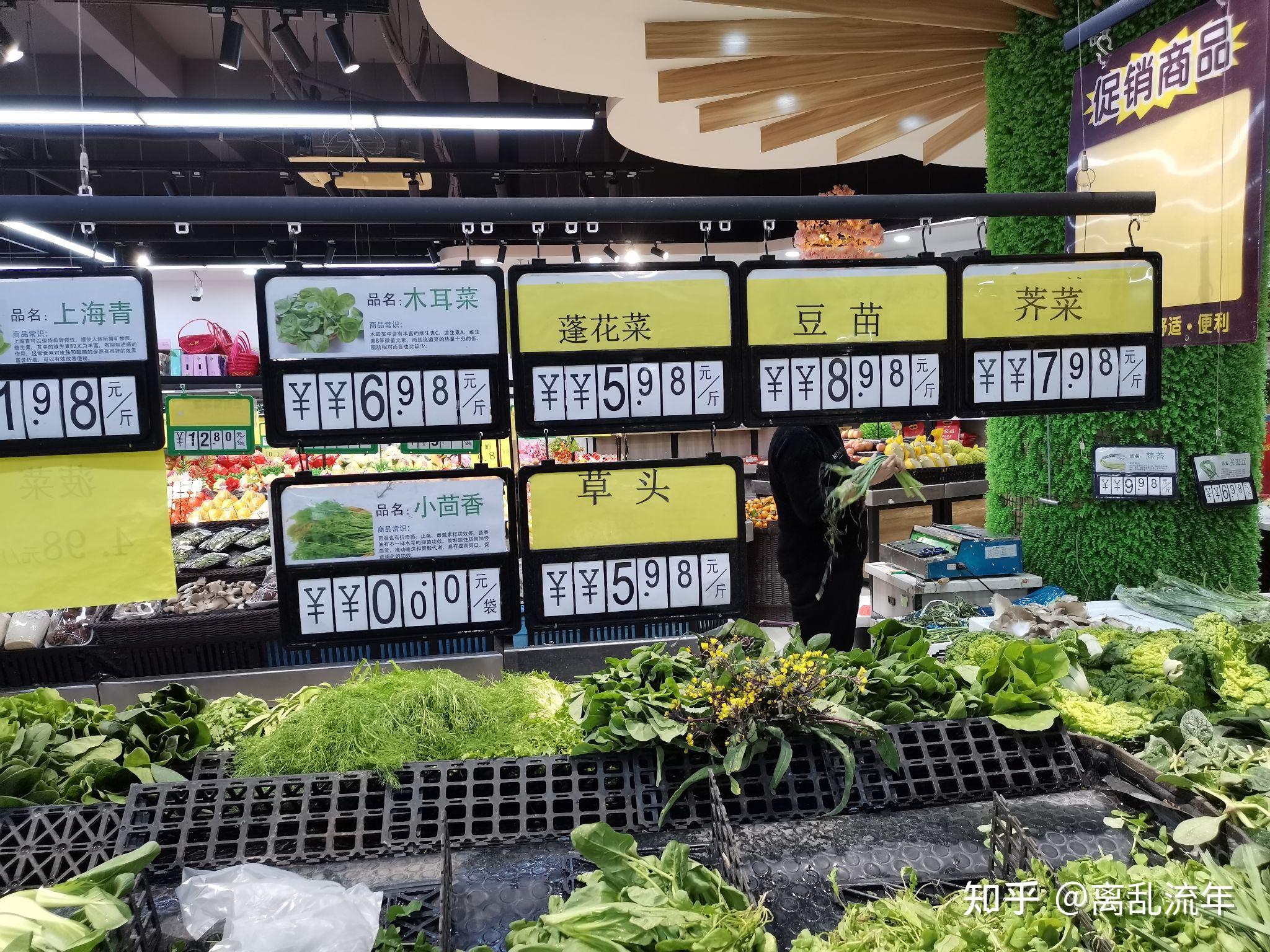 上海超市蔬菜价格