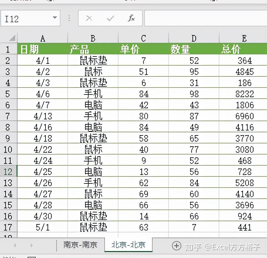 Excel两张表格数据整合 知乎 5447