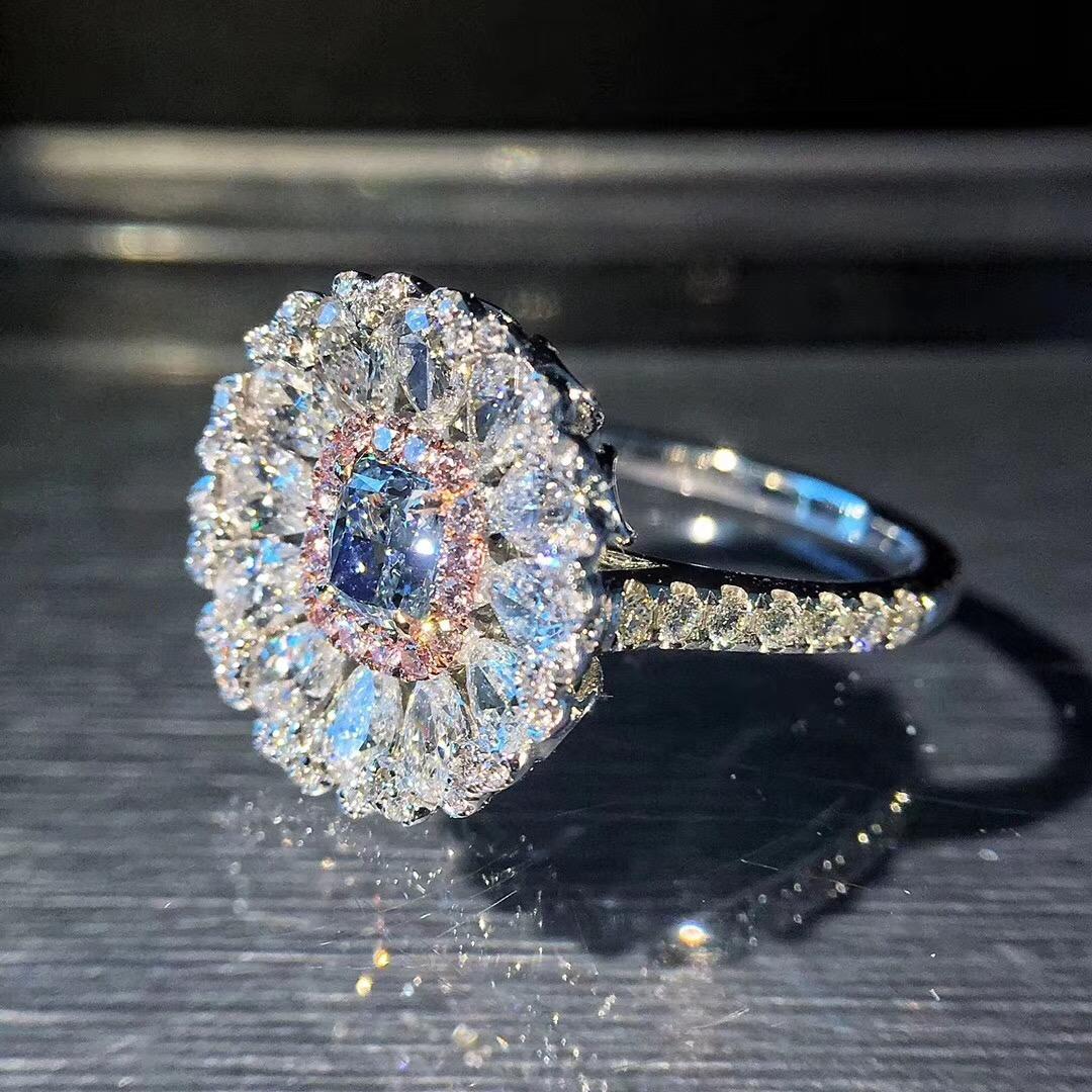拍卖史上最大艳彩蓝钻15.10克拉艳彩蓝钻 戴比尔斯 库利南 浩宇之蓝将在苏富比上拍