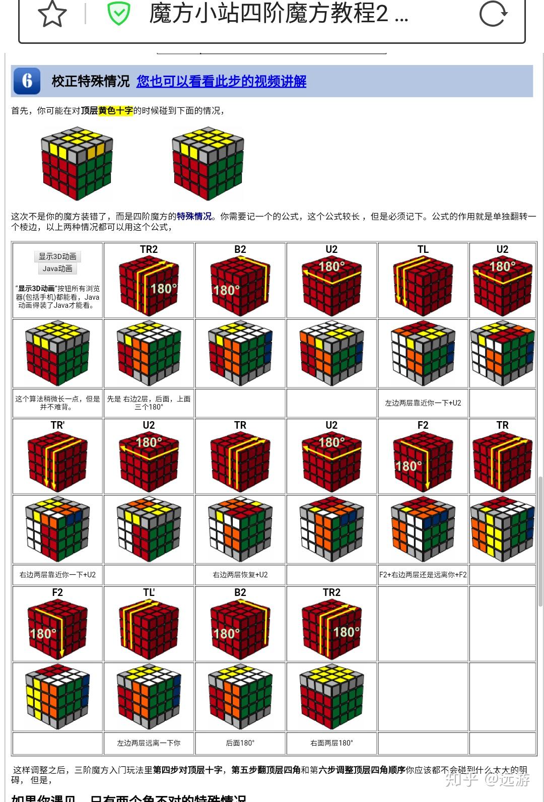 四阶魔方对棱互换图片