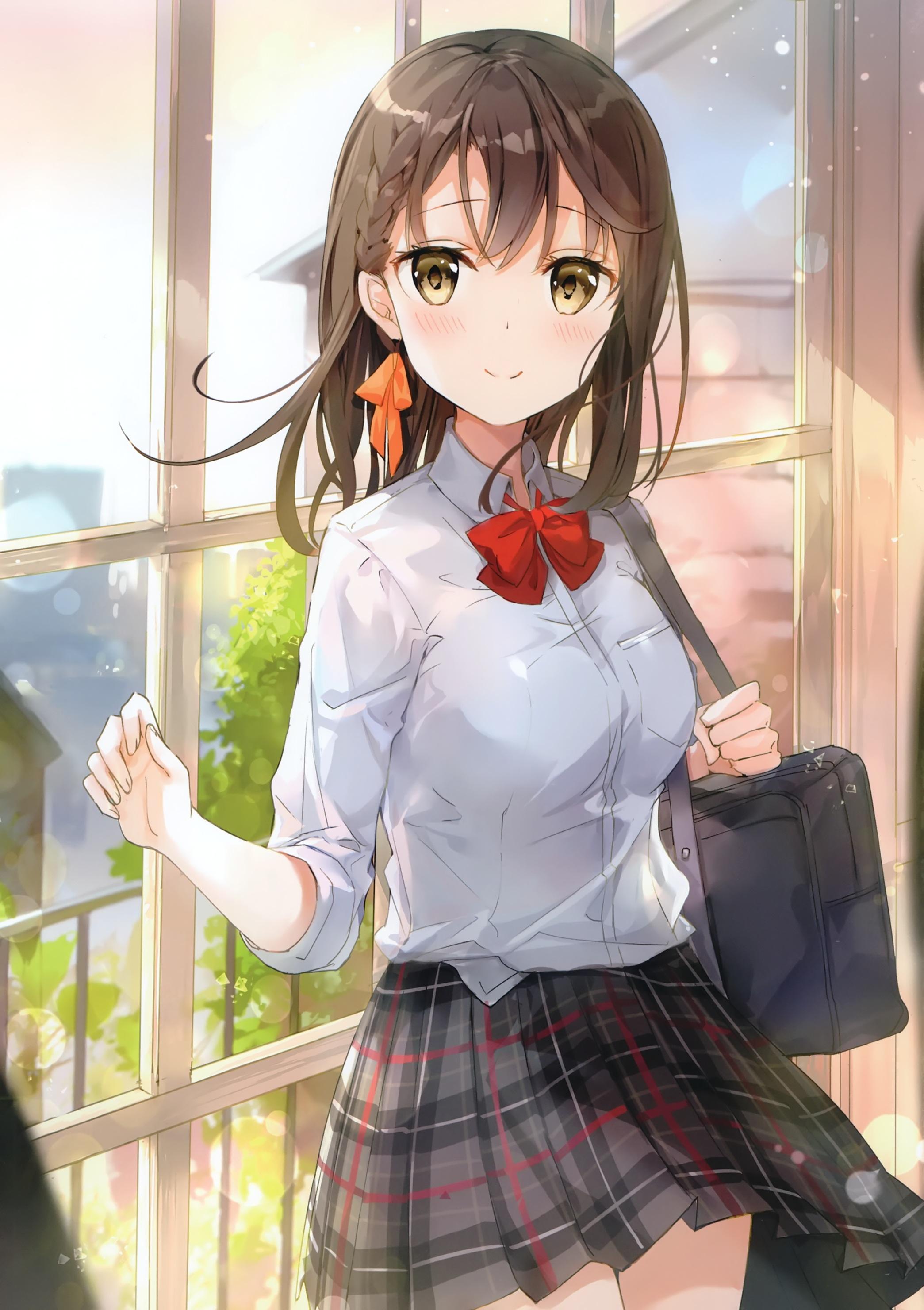 能否分享几张清新干净的卡漫少女