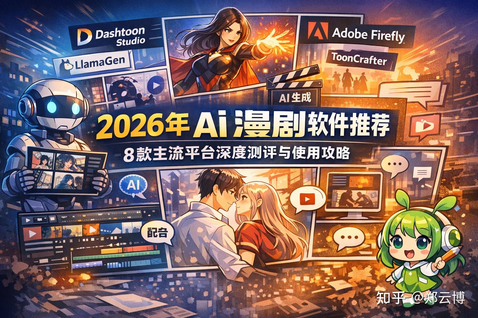 2026 全面 AI 漫剧软件推荐：8 款主流平台深度测评与使用策略 - 知乎