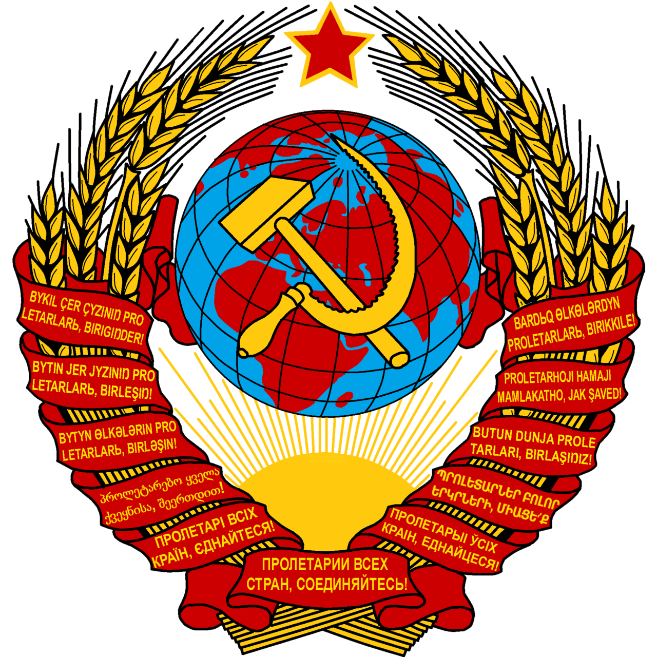 同志们,这两张图片哪个是正版苏联国徽啊? - 知乎