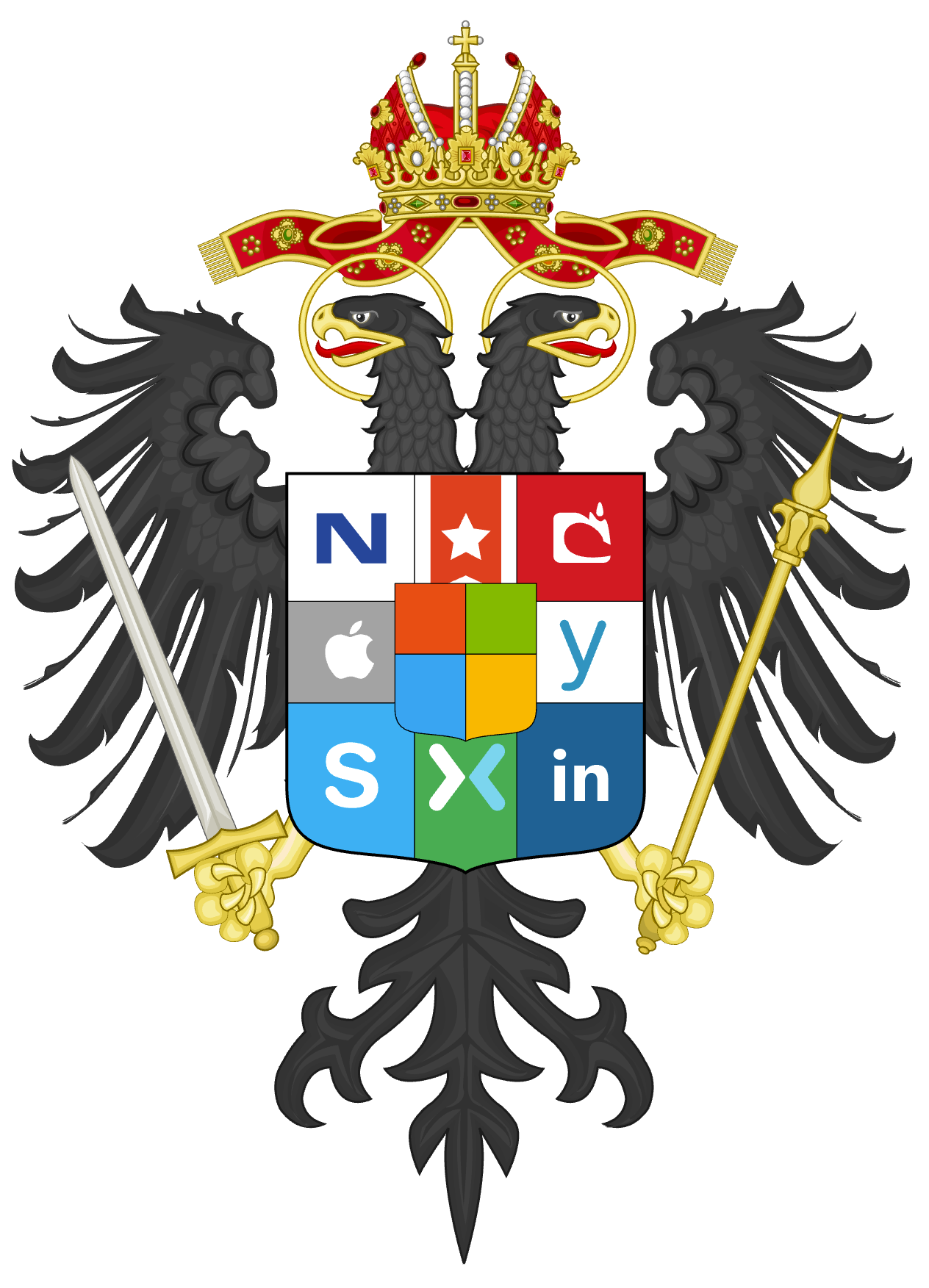重新做下"神圣软狗帝国"的标志.那个苹果是 claim. 显示全部