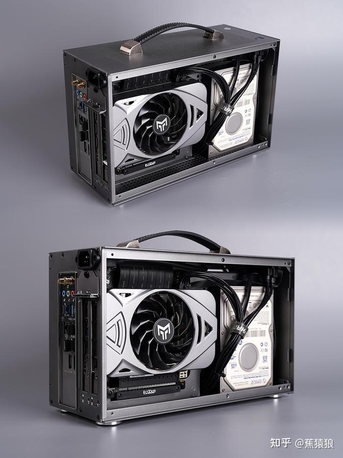 75l小体积便携式超频三蜂鸟i100cgproitx机箱装机分享