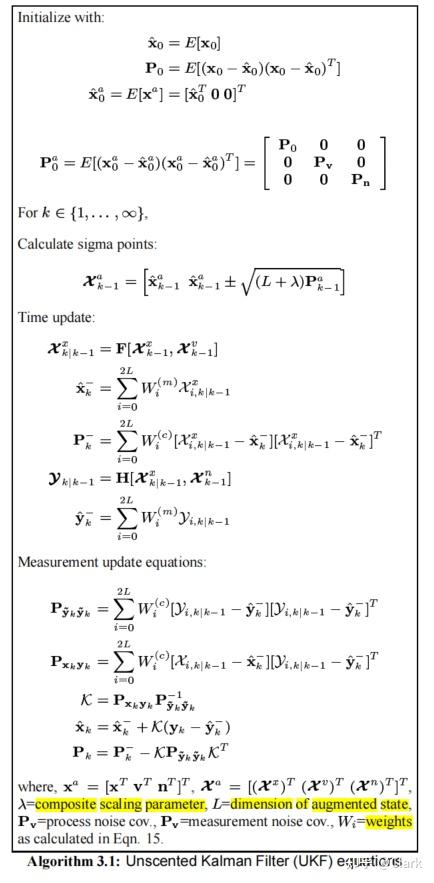 【论文阅读】【Merwe】The Unscented Kalman Filter for Nonlinear Estimation - 知乎