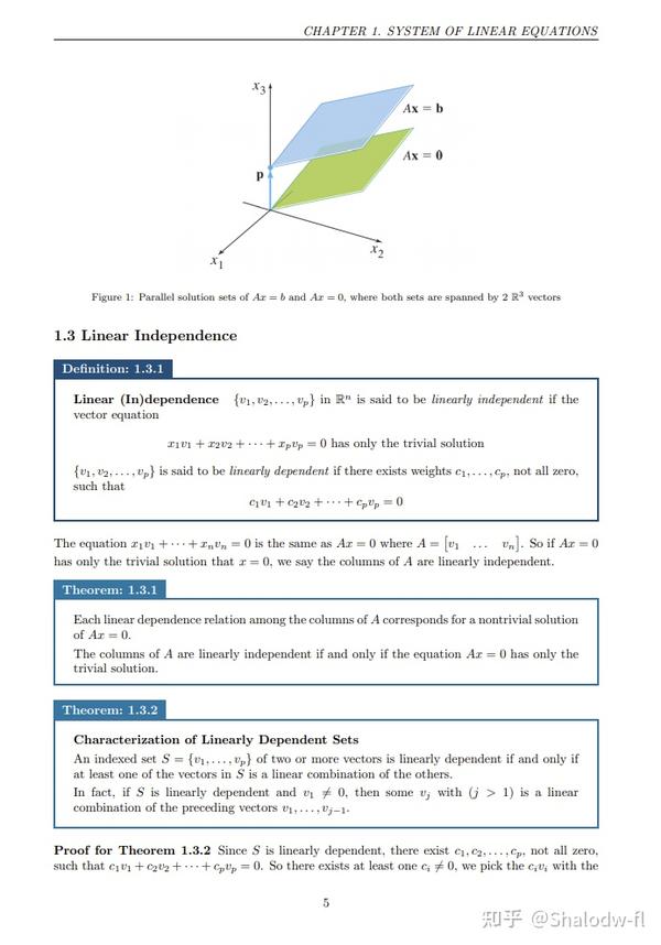 Chapter 1. Linear Equations in Linear Algebra - 知乎
