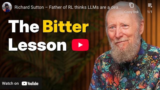 图灵奖得主理查德·萨顿:我们对AI的理解可能从一开始就错了