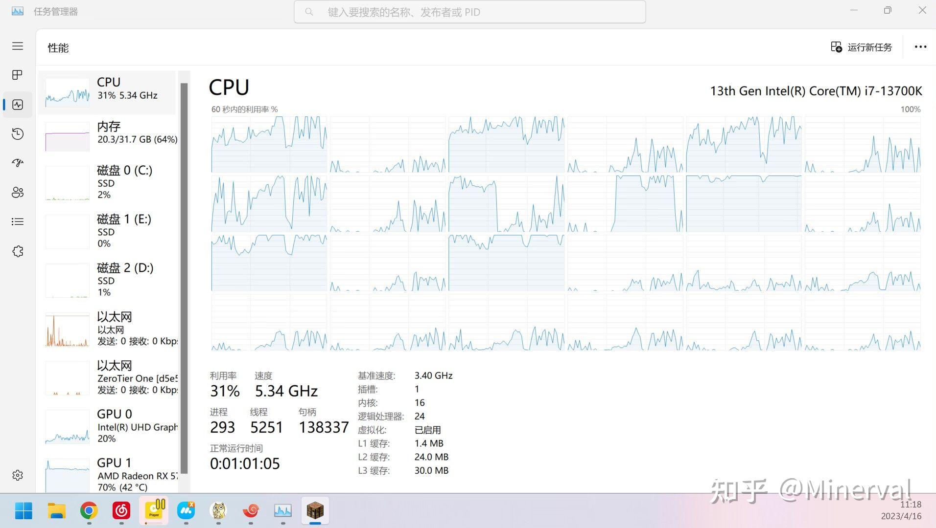 请问怎么在任务管理器中查看cpu的大小核分别是哪些,怎么查看软件是